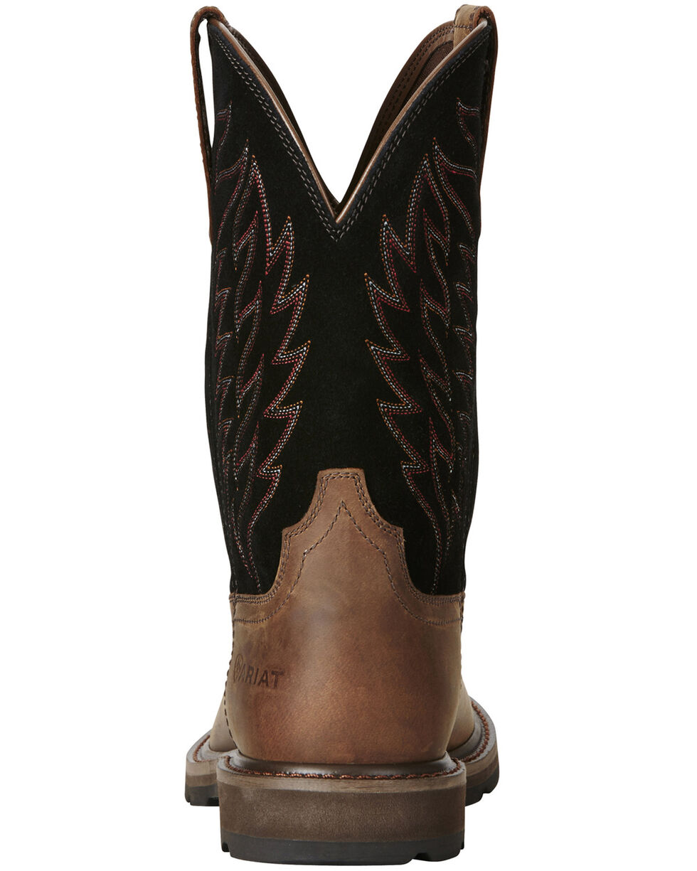 Details about   Ariat Men's Groundbreaker Pull-On Work Boot 10020064 10" shaft /Soft toe $130 